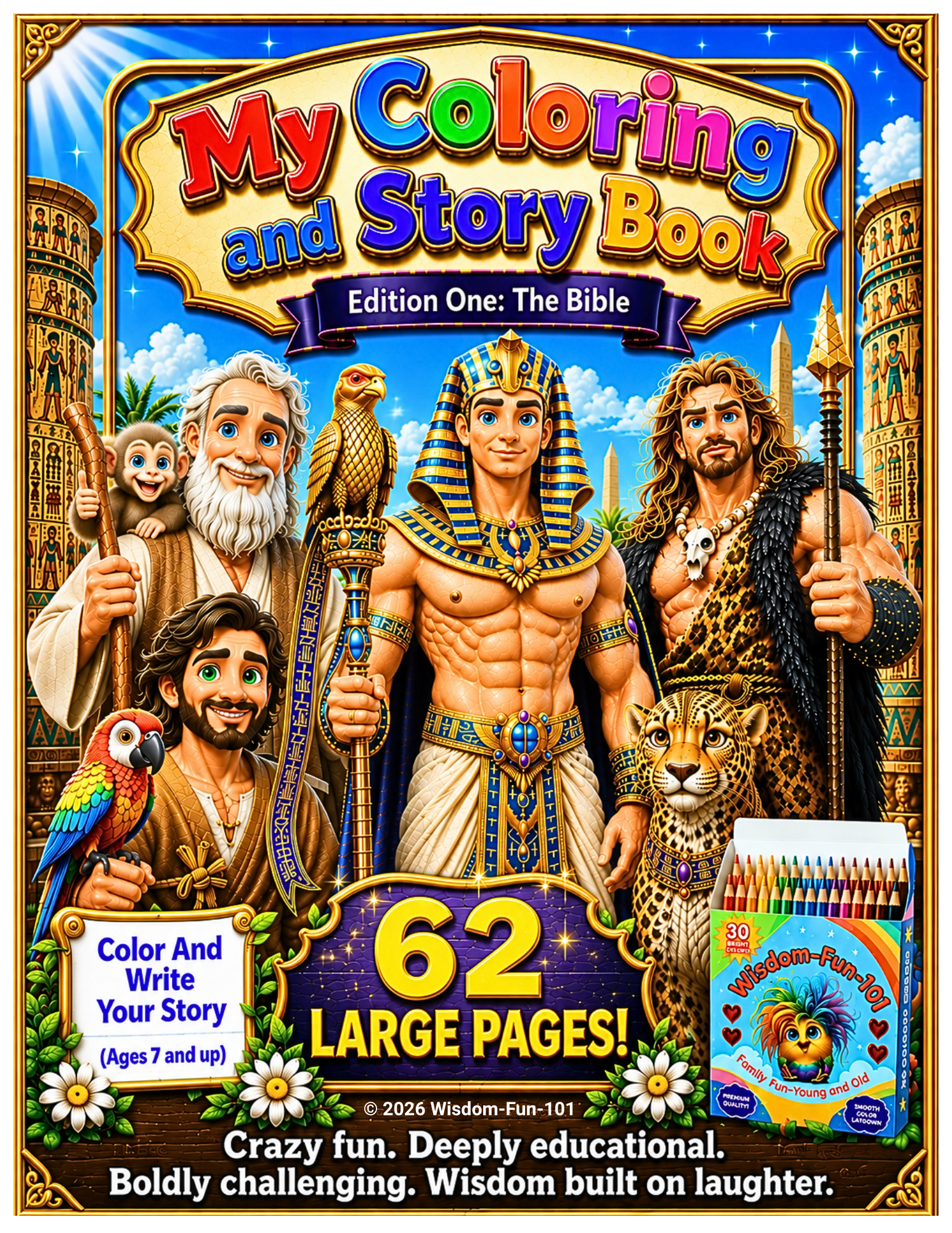 Color, Write, and Learn: A Hands-On Bible Journey for Kids