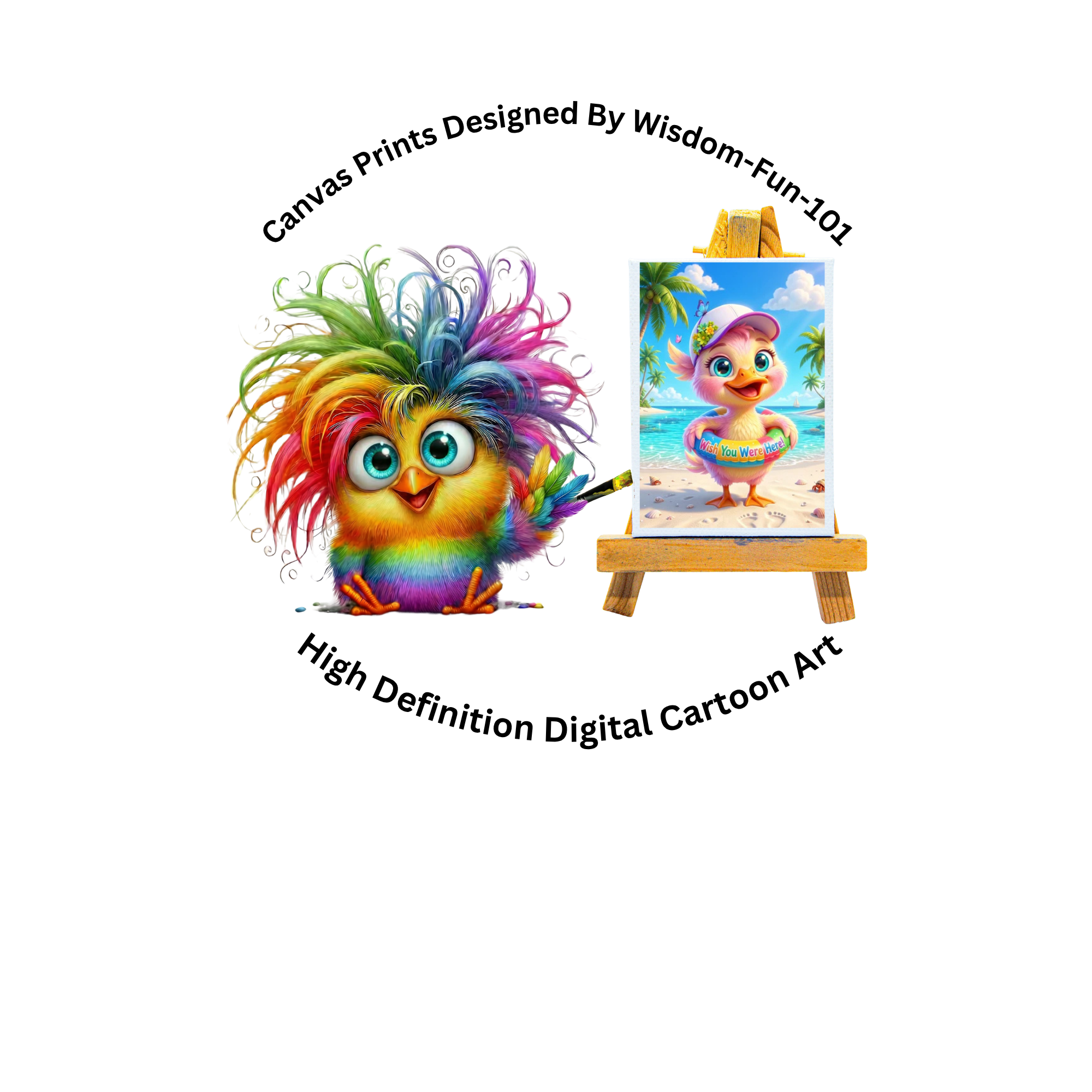 Canvas Prints Designed By Wisdom-Fun-101