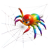 Regal Jumping Spider (Phidippus regius) PNG Digital Cartoon Download