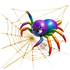 Regal Jumping Spider (Phidippus regius) PNG Digital Cartoon Download