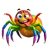 Regal Jumping Spider (Phidippus regius) PNG Digital Cartoon Download