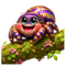 The Purple-Gold Jumper: Premium 3D-Style Transparent PNG Spider Graphic