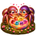 The Purple-Gold Jumper: Premium 3D-Style Transparent PNG Spider Graphic
