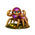 The Purple-Gold Jumper: Premium 3D-Style Transparent PNG Spider Graphic