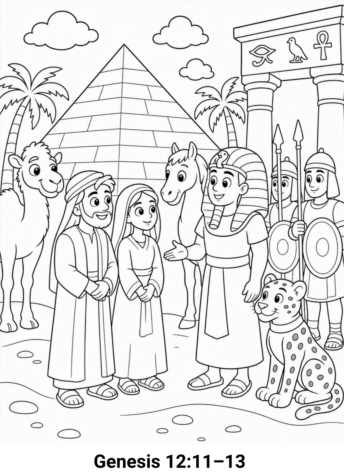 Bible Story Activity Pack: 3-Page Faith & Color Set-02 (Only $2)