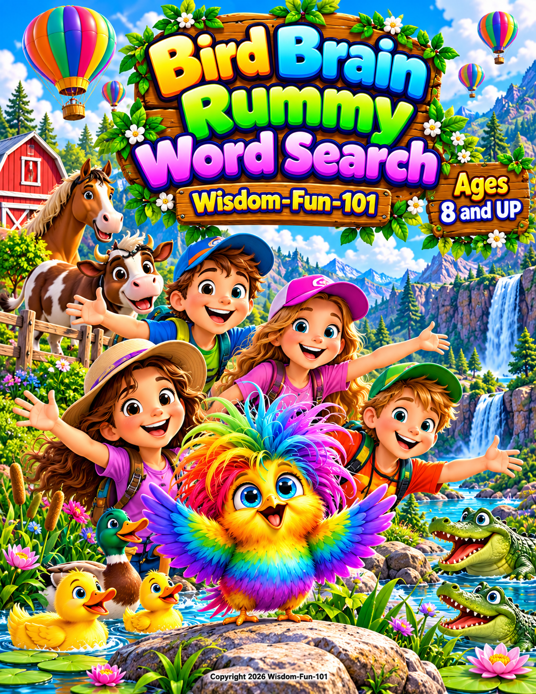 Bird Brain Rummy Word Search & Coloring Activity Pack (Ages 8-Up)
