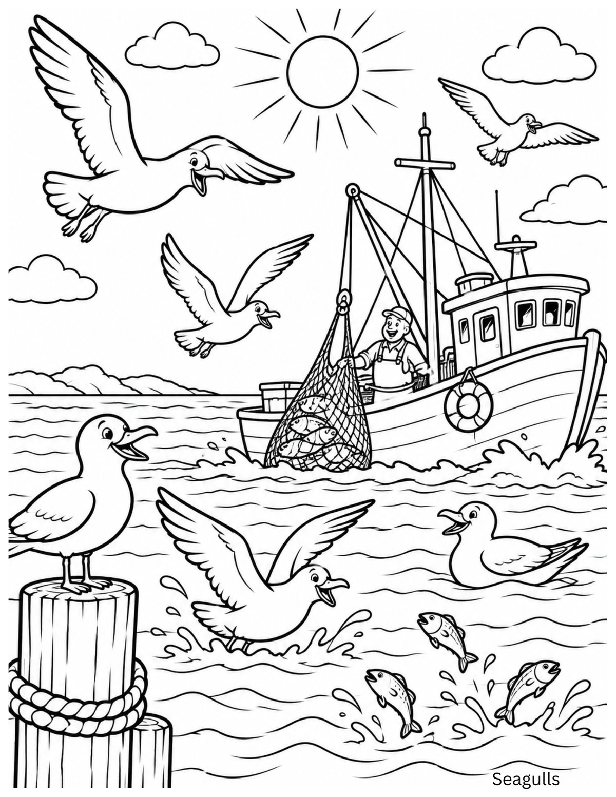 FREE: 10-Page Early Learners Printable Coloring Pack (Ages 4–8) – Instant Download