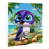 Fuchsia: The Double Drop Secret Agent – 8x8 Framed Canvas Print