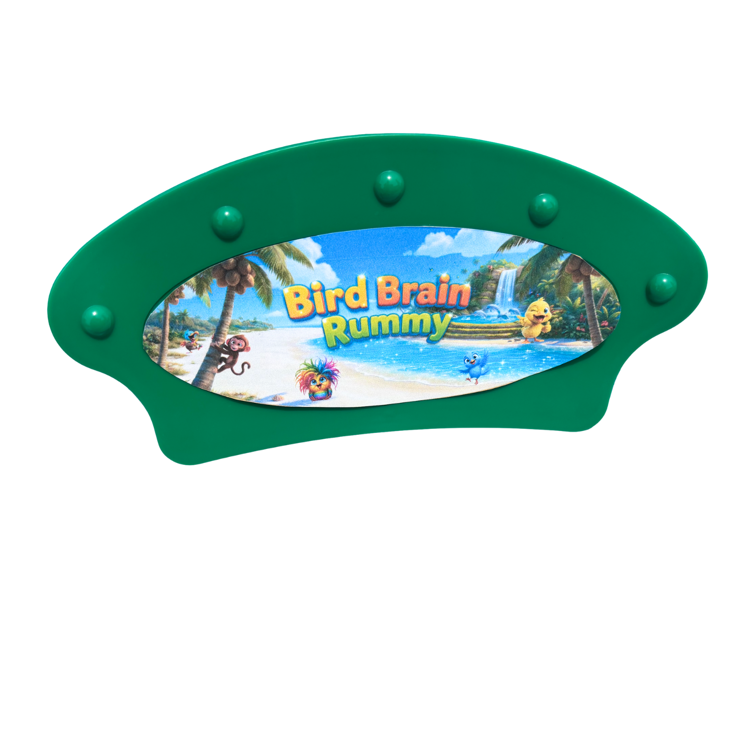 Bird Brain Rummy Premium Card Holders With Logo – Set of 4 (Yellow, Green, Red & Blue)