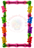 Neon Gummy Bear PNG Frames – 17 Electric Trading Card Borders (2.5x3.5")