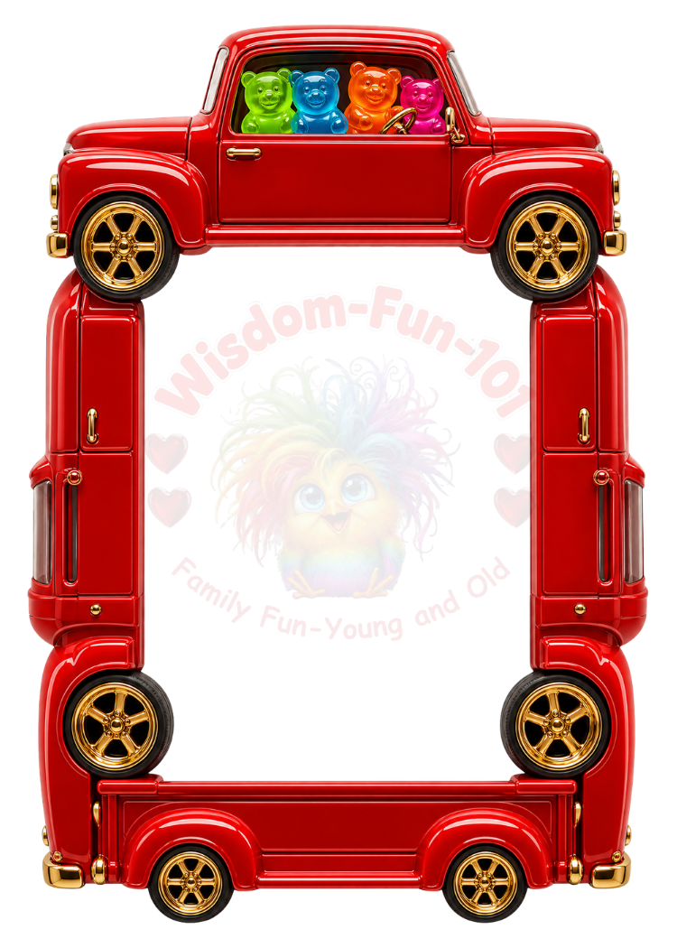 Neon Gummy Bear PNG Frames – 17 Electric Trading Card Borders (2.5x3.5