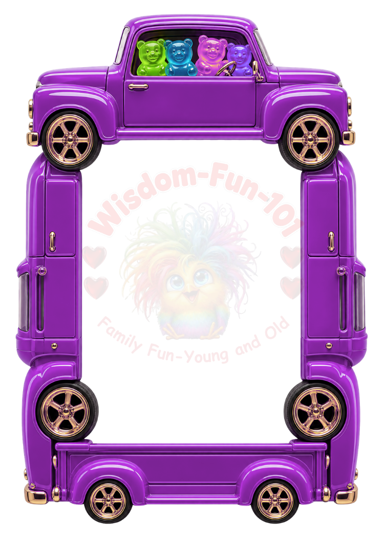 Neon Gummy Bear PNG Frames – 17 Electric Trading Card Borders (2.5x3.5