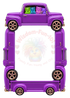 Neon Gummy Bear PNG Frames – 17 Electric Trading Card Borders (2.5x3.5")