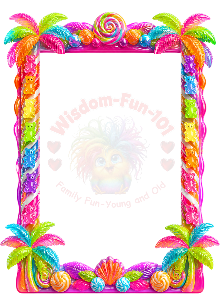 Neon Gummy Bear PNG Frames – 17 Electric Trading Card Borders (2.5x3.5