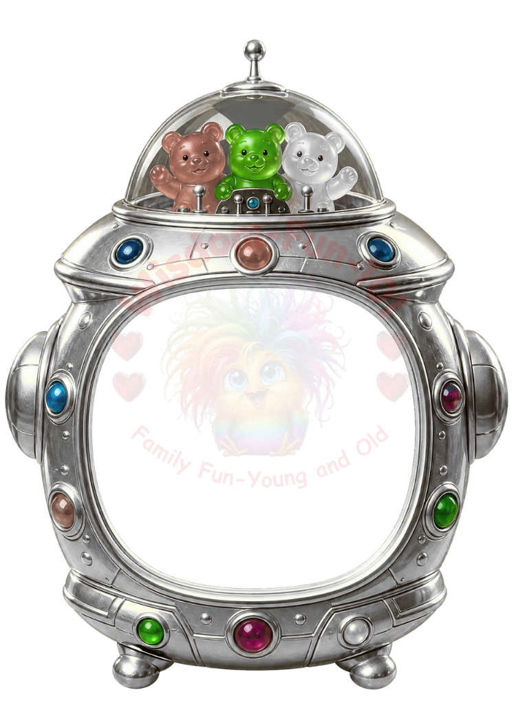 Neon Gummy Bear PNG Frames – 17 Electric Trading Card Borders (2.5x3.5