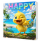 Happy: The Grand-Theft-Happiness – Limited Edition 8x8 Framed Canvas Print
