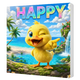 Happy: The Grand-Theft-Happiness – Limited Edition 8x8 Framed Canvas Print