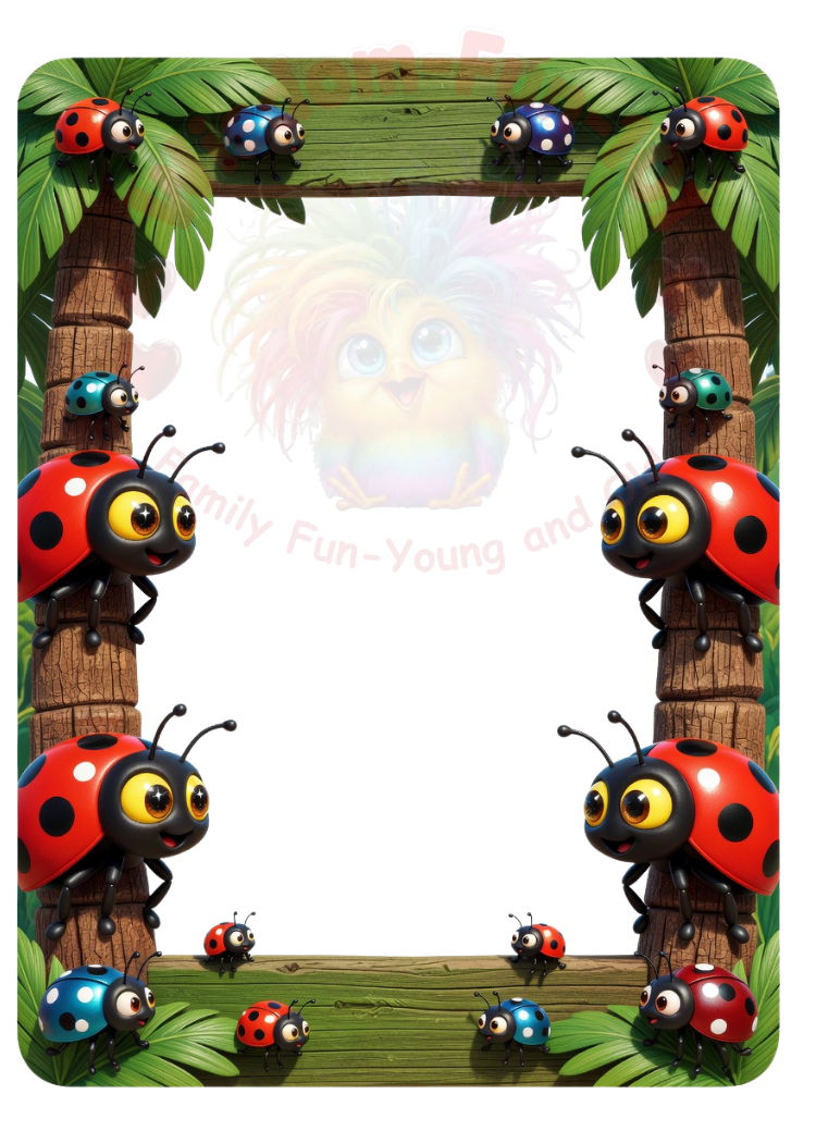 3D Vibrant Insect Card Templates – 17 (2.5x3.5