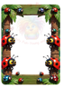 3D Vibrant Insect Card Templates – 17 (2.5x3.5") Framed PNGs with Transparent Centers