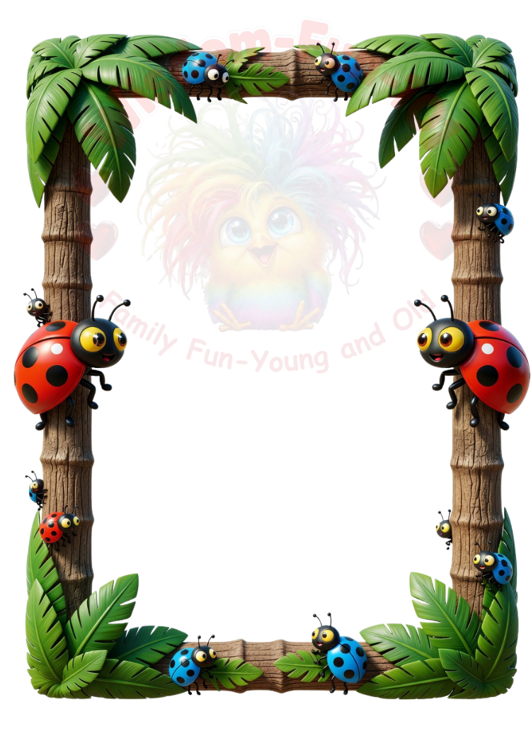 3D Vibrant Insect Card Templates – 17 (2.5x3.5
