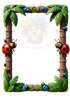 3D Vibrant Insect Card Templates – 17 (2.5x3.5") Framed PNGs with Transparent Centers