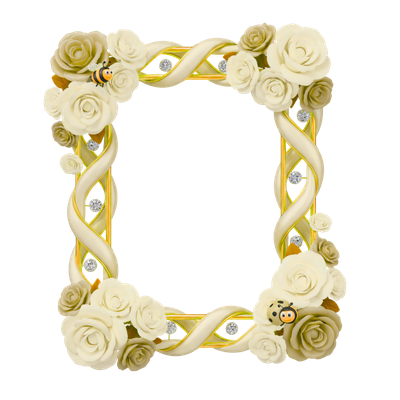 Rose colored PNG Frame Set (7 Digital Downloads) (code-10)