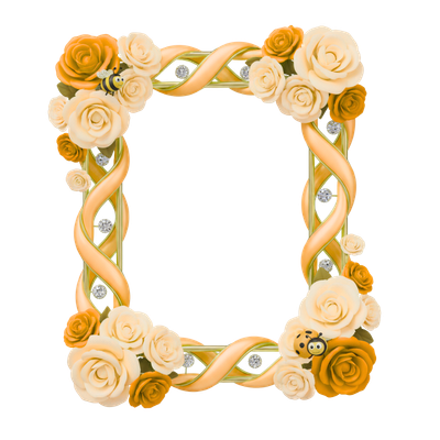 Rose colored PNG Frame Set (7 Digital Downloads) (code-10)