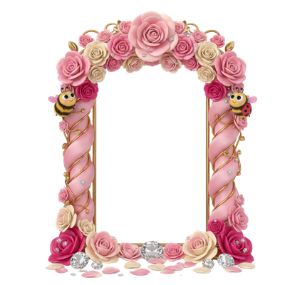 Colored Roses Graphic Frame Set (5 Digital Downloads) (code-08)