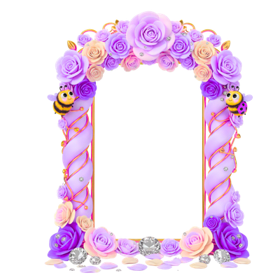 Colored Roses Graphic Frame Set (5 Digital Downloads) (code-08)