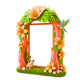 Flowers and Birds PNG Frame Set (4 Digital Downloads)  (code-07)