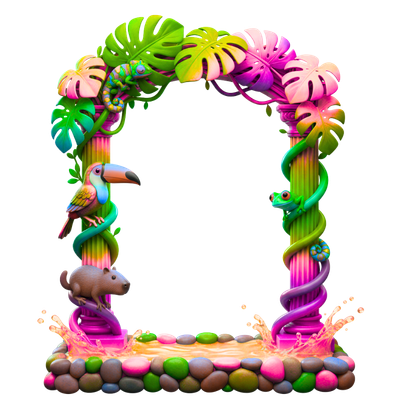Oval Graphic Frame Set (5 Digital Downloads ) (code-06)