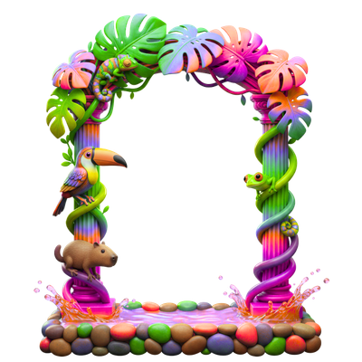 Oval Graphic Frame Set (5 Digital Downloads ) (code-06)