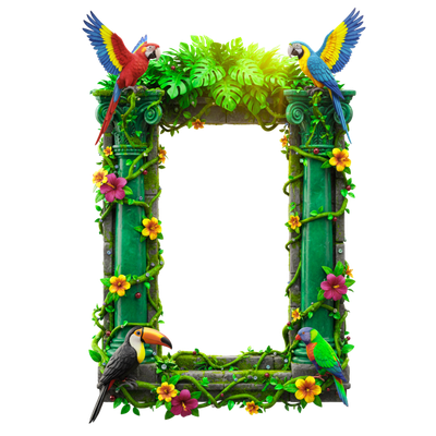 One Set Of Five Transparent Frames—Countless Uses (5 Digital Downloads) (code-02)