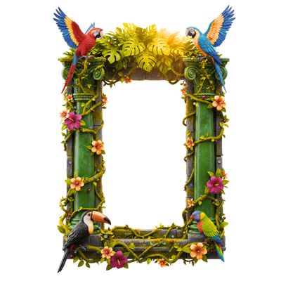 One Set Of Five Transparent Frames—Countless Uses (5 Digital Downloads) (code-02)
