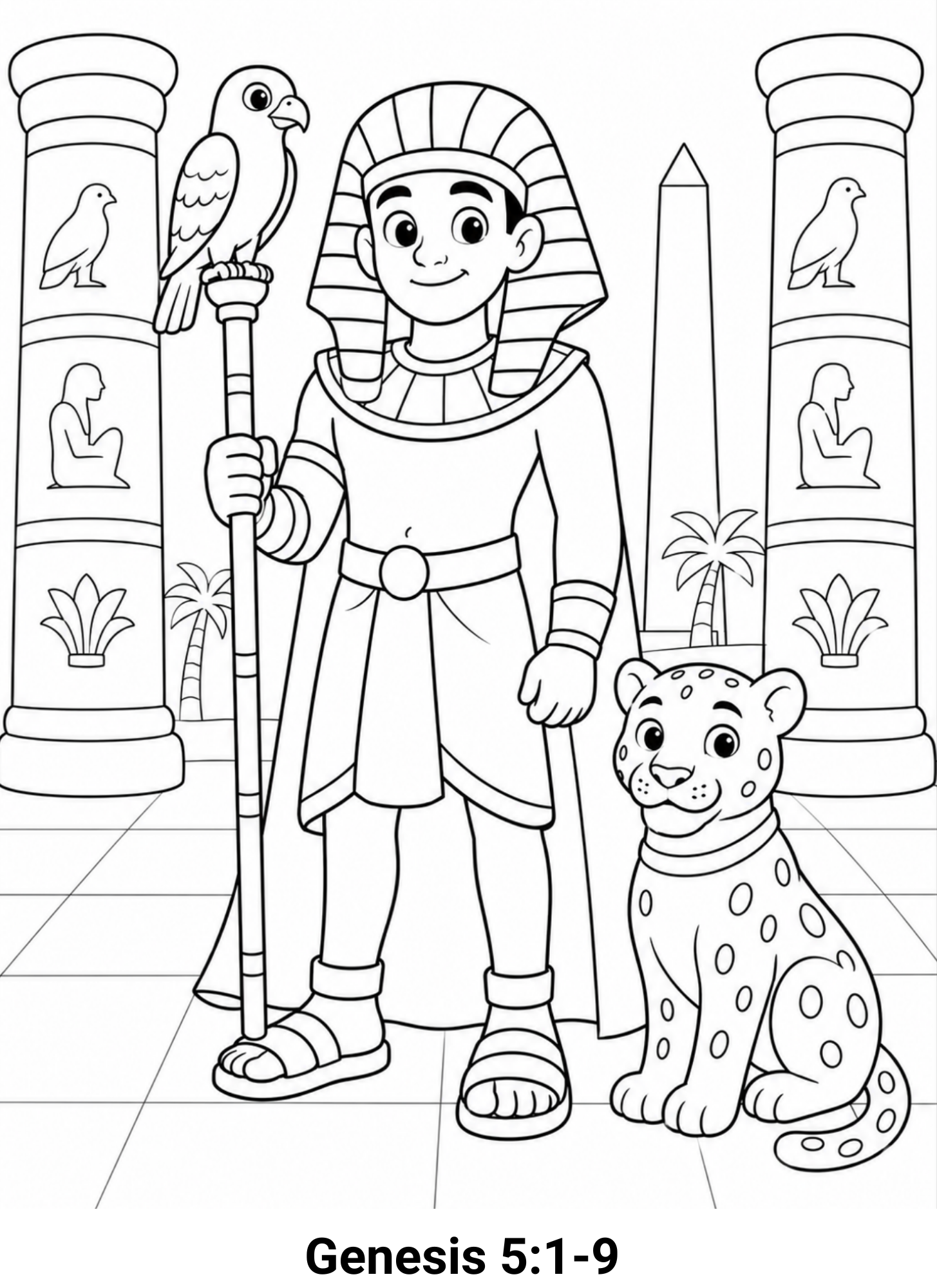 Bible Story Activity Pack: 3-Page Faith & Color Set-03 (Only $2)