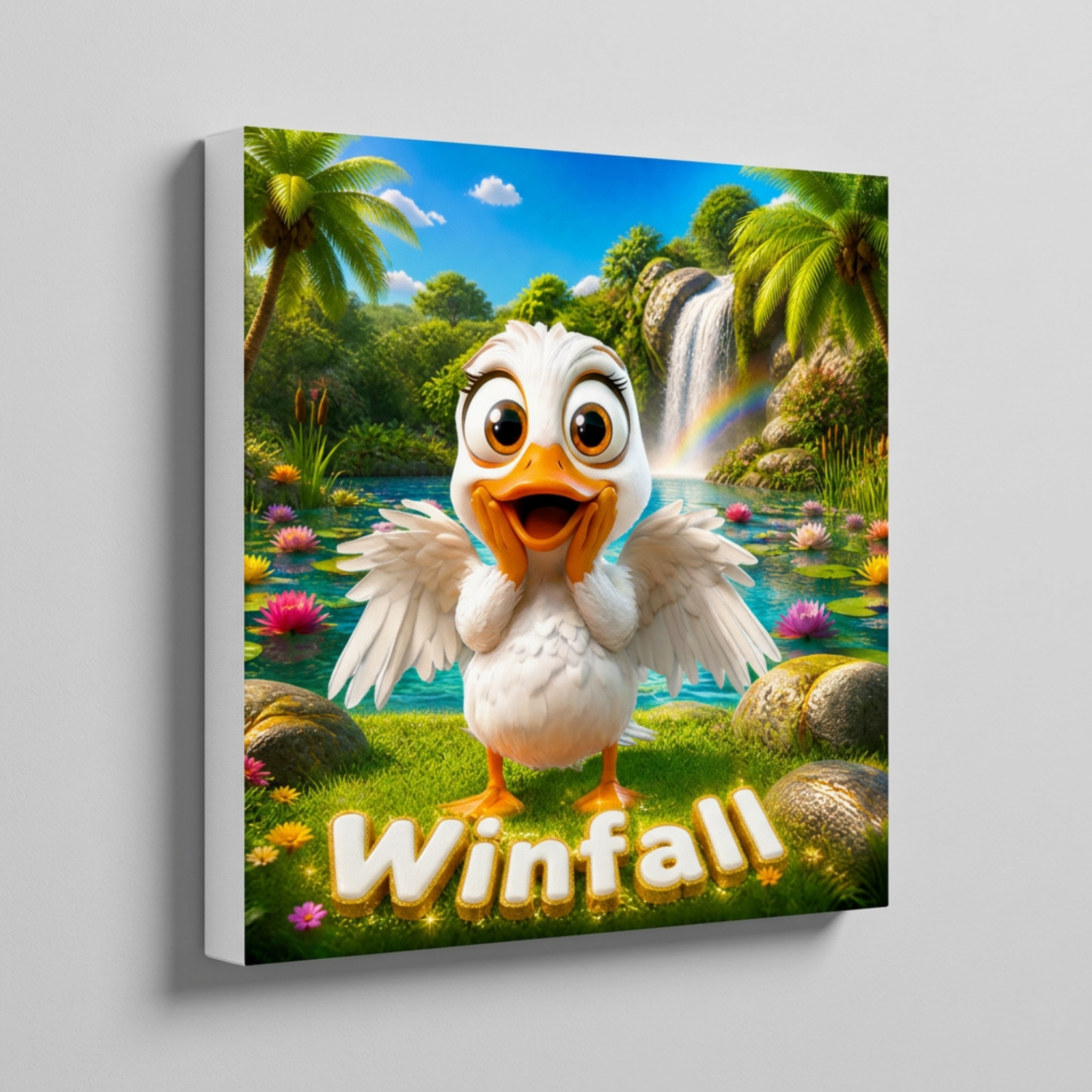 Winfall: The Dictionary with Feathers – Exclusive 8x8 Canvas