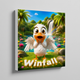Winfall: The Dictionary with Feathers – Exclusive 8x8 Canvas