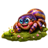 The Purple-Gold Jumper: Premium 3D-Style Transparent PNG Spider Graphic