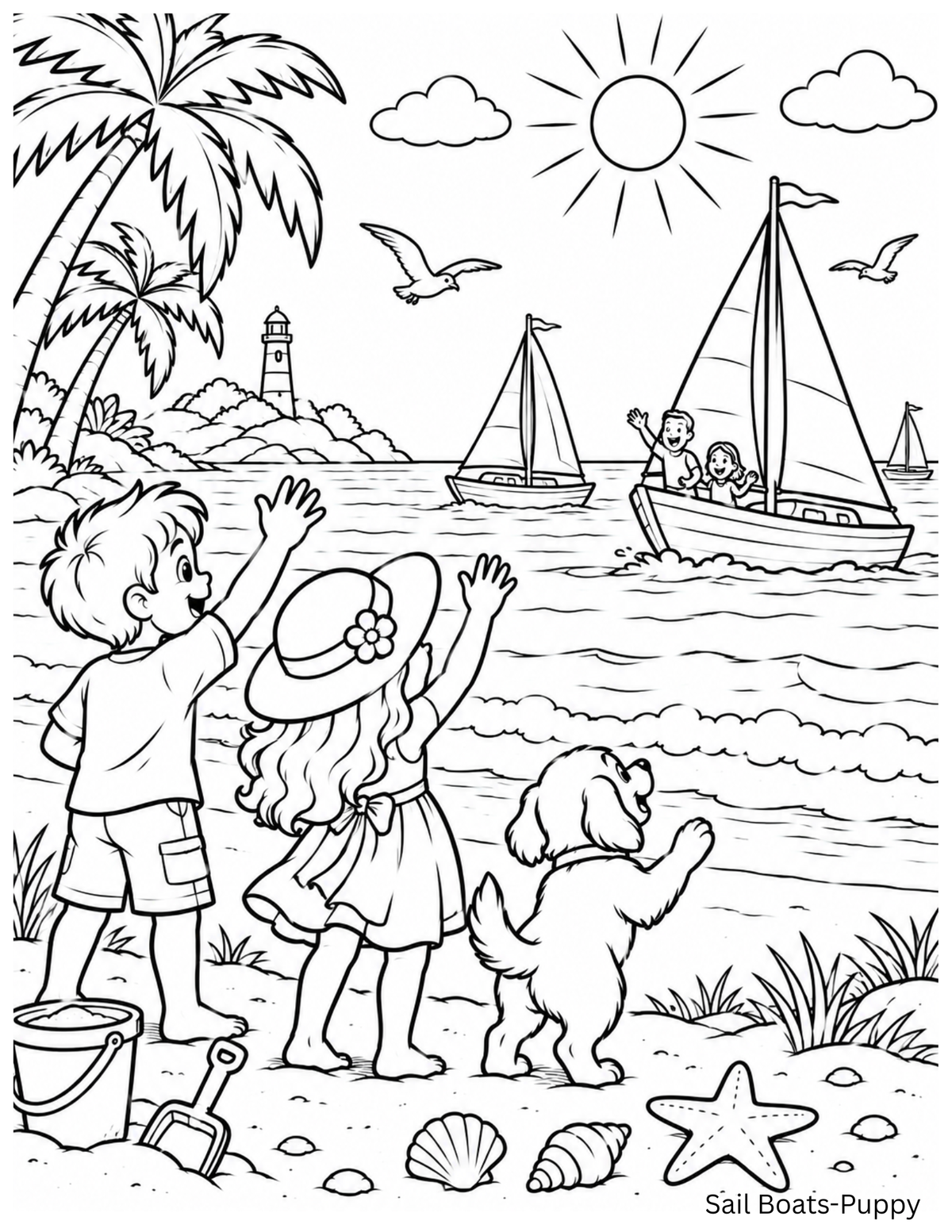 FREE: 10-Page Early Learners Printable Coloring Pack (Ages 4–8) – Instant Download