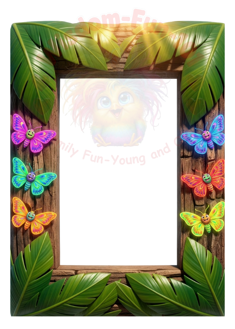 3D Vibrant Insect Card Templates – 17 (2.5x3.5