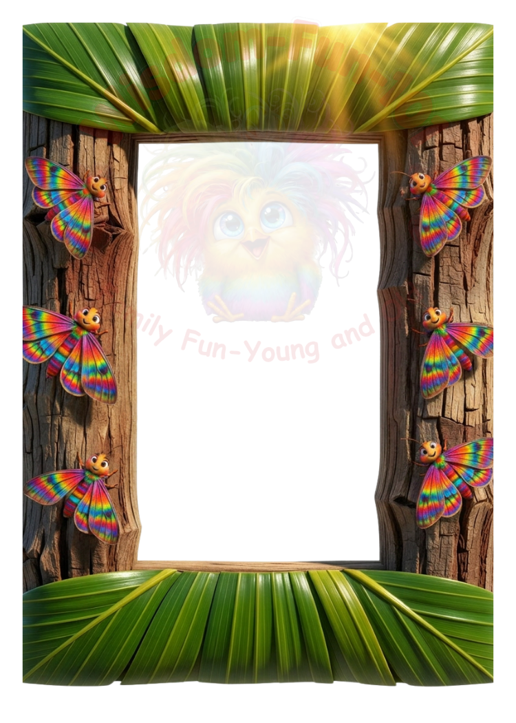 3D Vibrant Insect Card Templates – 17 (2.5x3.5