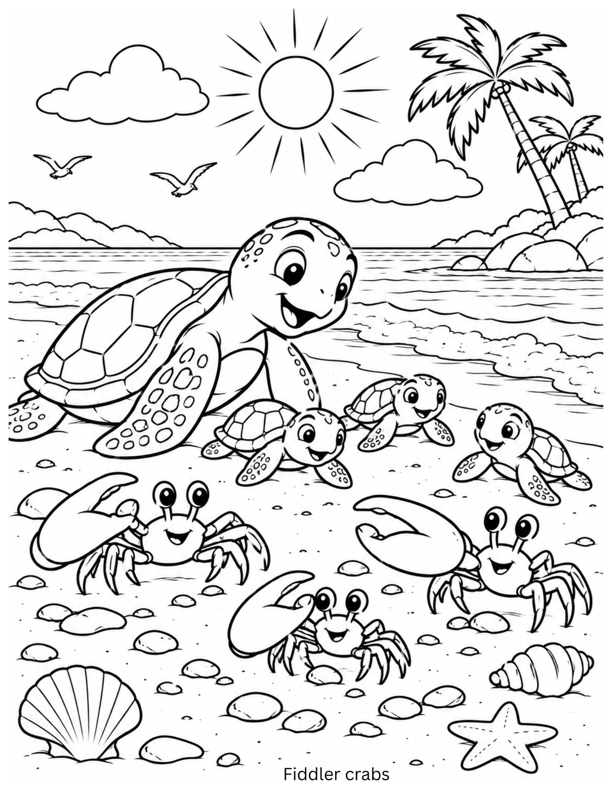 FREE: 10-Page Early Learners Printable Coloring Pack (Ages 4–8) – Instant Download