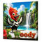 "Woody" Exotic Bird Character 3D-Style Framed Canvas