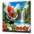 "Woody" Exotic Bird Character 3D-Style Framed Canvas