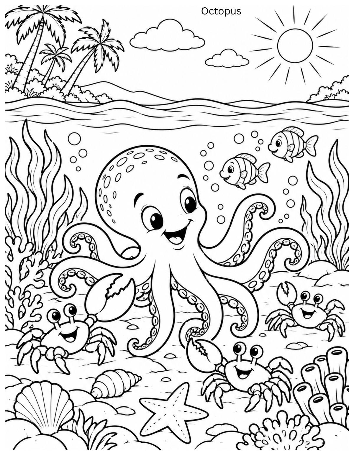 FREE: 10-Page Early Learners Printable Coloring Pack (Ages 4–8) – Instant Download